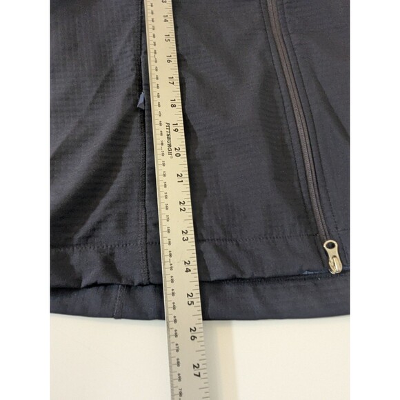 Lands End Womens Full Zip Softshell Waffle Fleece Jacket Navy Size M Oeko-Tex - Picture 7 of 7